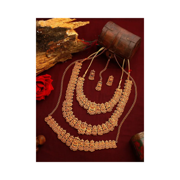 YELLOW CHIMES Metal Gold-plated Gold Jewel Set